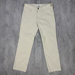 Peter Millar EB66 Pant Men's 32x29 Beige Performance Five-Pocket Stretch Wicking